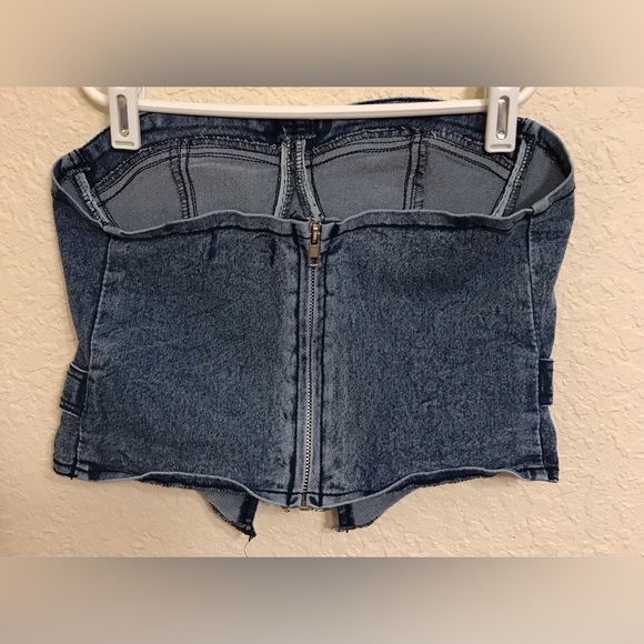 Thrill Jeans Denim Tube Top - Picture 3 of 4